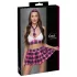 Cottelli - disfraz colegiala sexy - conjunto cuadros rosa