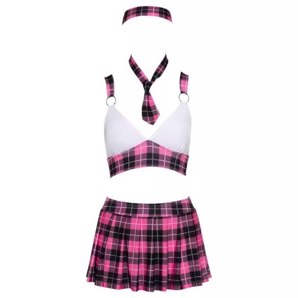 Cottelli - disfraz colegiala sexy - conjunto cuadros rosa