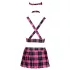 Cottelli - disfraz colegiala sexy - conjunto cuadros rosa