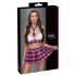 Cottelli - Conjunto de colegiala a cuadros (rosa) - M