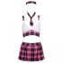Cottelli - Conjunto de colegiala a cuadros (rosa) - M