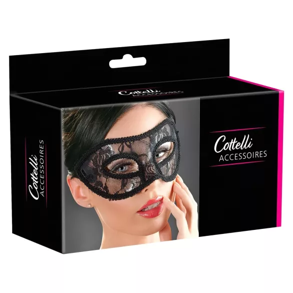 Cottelli - antifaz de encaje preformado - negro