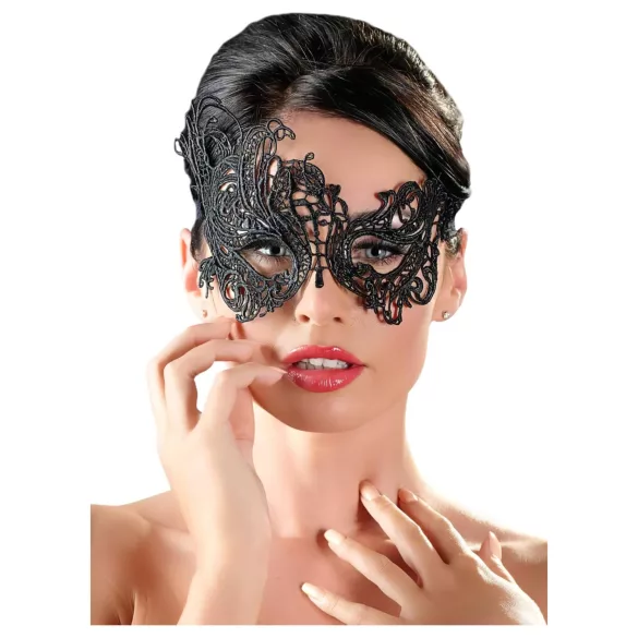 Cottelli - Máscara asimétrica bordada - negro