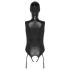 Bad Kitty - Body abierto y máscara sexy (negro) - XXL
