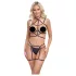 Cottelli - arnés corporal y tanga - negro - talla S a L