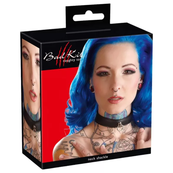Bad Kitty - Collar de cuello - cuero sintético - negro