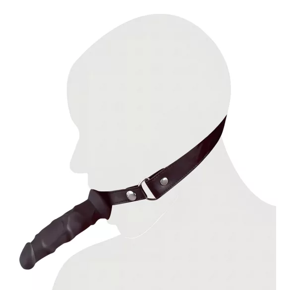 Fetish - mordaza con consolador - negro