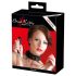 Bad Kitty - collar y correa de silicona (negro)