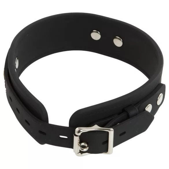 Bad Kitty - collar y correa de silicona - negro