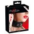 Bad Kitty - collar y correa de silicona (negro)