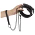 Bad Kitty - collar y correa con piedras decorativas - negro