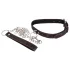 Bad Kitty - collar con corazón y correa de metal - negro
