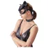Bad Kitty - máscara de gato sintética con strass - negro talla S-L