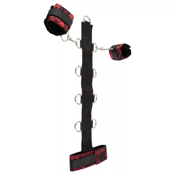 Bad Kitty - juego de restricción para cuello y muñecas - rojo y negro
