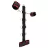 Bad Kitty - juego de restricción para cuello y muñecas - rojo y negro