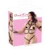 Bad Kitty - set de arneses y esposas tachonadas (negro) - L/XL