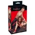 Bad Kitty - Set de ataduras de cama velcro, piel sintética (rojo)