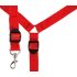 Bad Kitty - Set de ataduras de cama velcro, piel sintética (rojo)