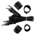 Vegan Fetish - set de ataduras para cama - cuero vegano negro