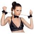 Bad Kitty - set de bondage en bolso - 7 piezas (negro-oro)