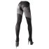 Cottelli - medias abiertas con diseño (negro) - 5/XL