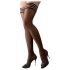 Cottelli - Medias negras con ribetes a rayas - 3/M-L
