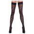 Cottelli Medias Altas - estampado de leopardo (negro)