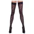 Cottelli Legwear - medias hasta el muslo - estampado leopardo - negro
