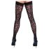Cottelli Medias Altas - estampado de leopardo (negro)