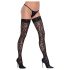 Cottelli Medias Altas - estampado de leopardo (negro)
