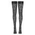 Cottelli Medias Altas - estampado de leopardo (negro)