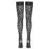 Cottelli Medias Altas - estampado de leopardo (negro)