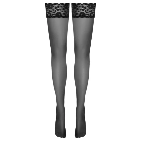 Cottelli - medias hasta el muslo con encaje (negro) - 5