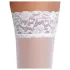 Cottelli - medias con encaje floral - blanco - 4/L