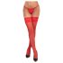 Cottelli - Medias rojas de encaje floral - 4/L
