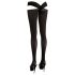 Cottelli - Medias con tirantes cruzados (negro) - L/XL