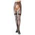Cottelli - Medias sexys de encaje negro - M/L