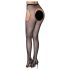 Cottelli Legwear - medias abiertas brillantes - negro (S-L)
