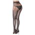 Cottelli Legwear - medias abiertas brillantes - negro (S-L)