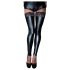Noir - Medias Altas Brillantes de Encaje (Negro) - XL