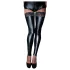 Noir - medias hasta el muslo - encaje brillante - negro - XL