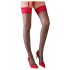 Cottelli - Medias de encaje rojo (negro) - 8