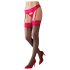 Cottelli - Medias de encaje rojo (negro) - 8