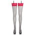 Cottelli - Medias de encaje rojo (negro) - 8