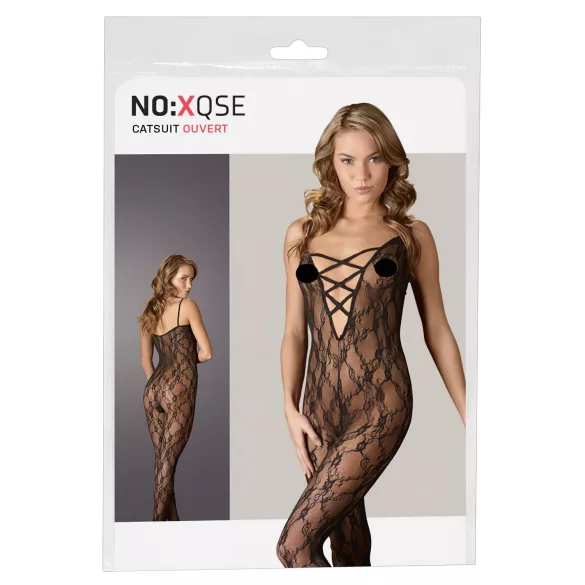 NO:XQSE - Body de encaje sexy - lencería mujer - 2XL/3XL