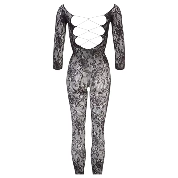 NO:XQSE - Body sexy con flores - encaje negro - talla S-L