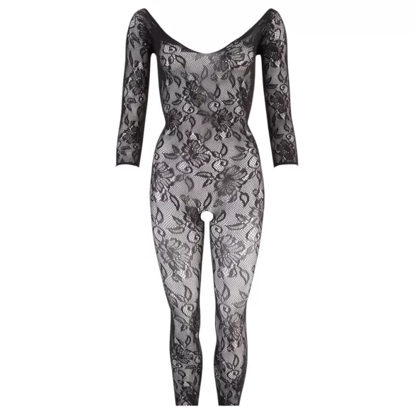 NO:XQSE - Body sexy con flores - encaje negro - talla S-L