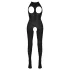 NO:XQSE - body erótico abierto con cuello halter - negro (S-L)
