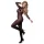 Cottelli - Body de red transparente con entrepierna abierta (negro) - Talla S/M