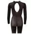 Cottelli - Body de red transparente con entrepierna abierta (negro) - Talla S/M